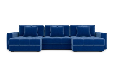 Диван п-образный тик-так Монарх М1О2 темно-синий
