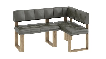 Скамья угловая «Мадрид» Дуб Каньон светлый/ткань Richie Wenge