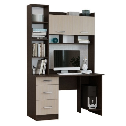 Компьютерный Стол Стайл №5 (Ш-1250 x Г-600 x В-1968 мм)/Разные Цвета