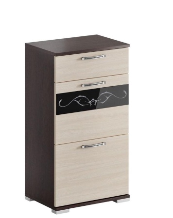 Тумба для Обуви Юнона-2 ТН-04 Тумба Венге/Дуб Молочный (Ш-500 х В-916 х Г-358 мм)